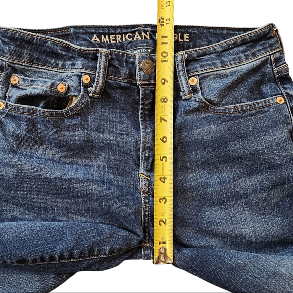 AE Dark Wash AirFlex+ Original Bootcut Jean Sz 28x30 - Picture 3 of 8